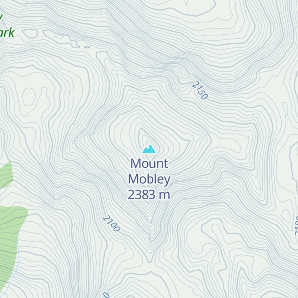 Map of Mount Mobley