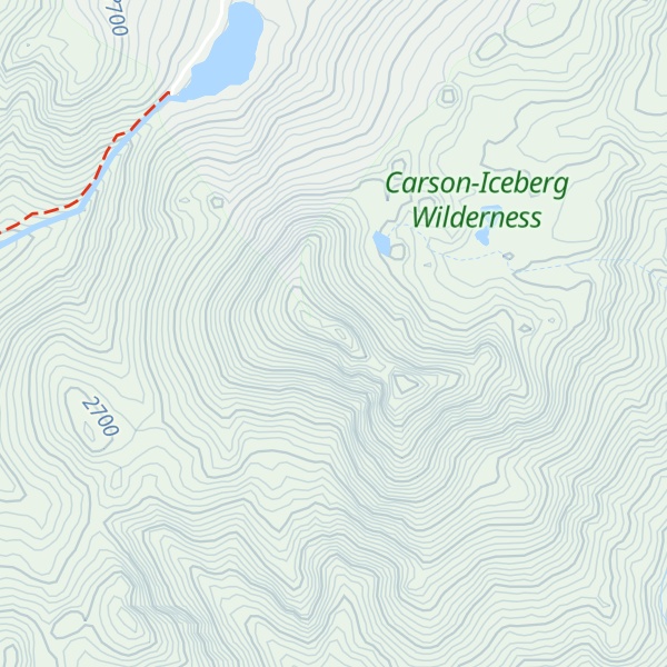 Map of Hiram Peak