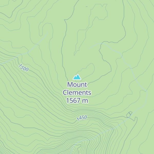 Map of Mount Clements