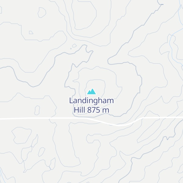 Map of Landingham Hill