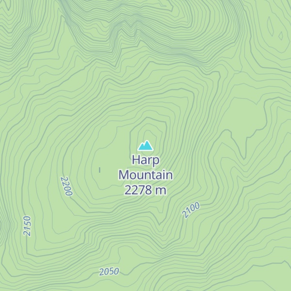 Map of Harp Mountain