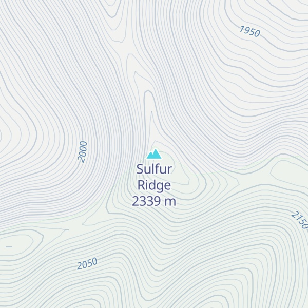 Map of Sulfur Ridge