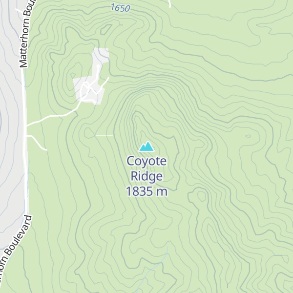 Map of Coyote Ridge