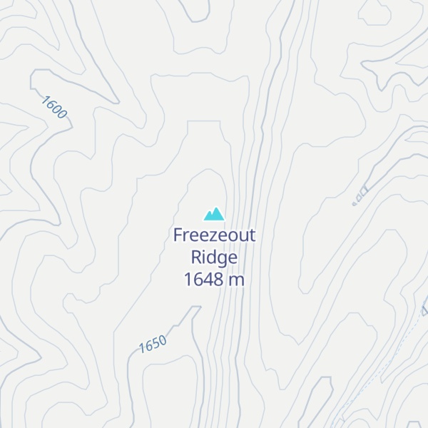 Map of Freezeout Ridge