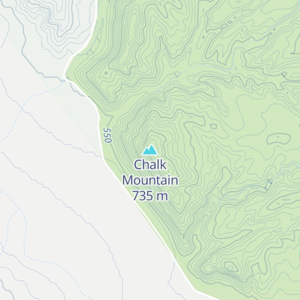 Map of Chalk Mountain