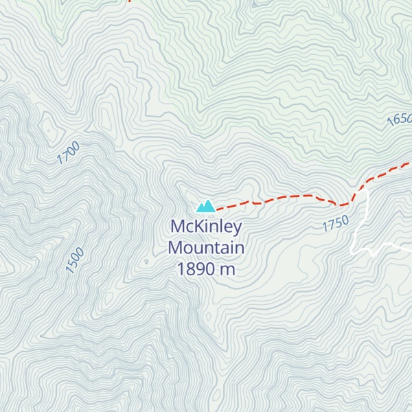 Map of McKinley Mountain