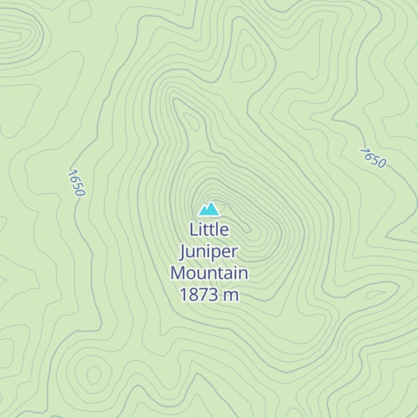 Map of Little Juniper Mountain