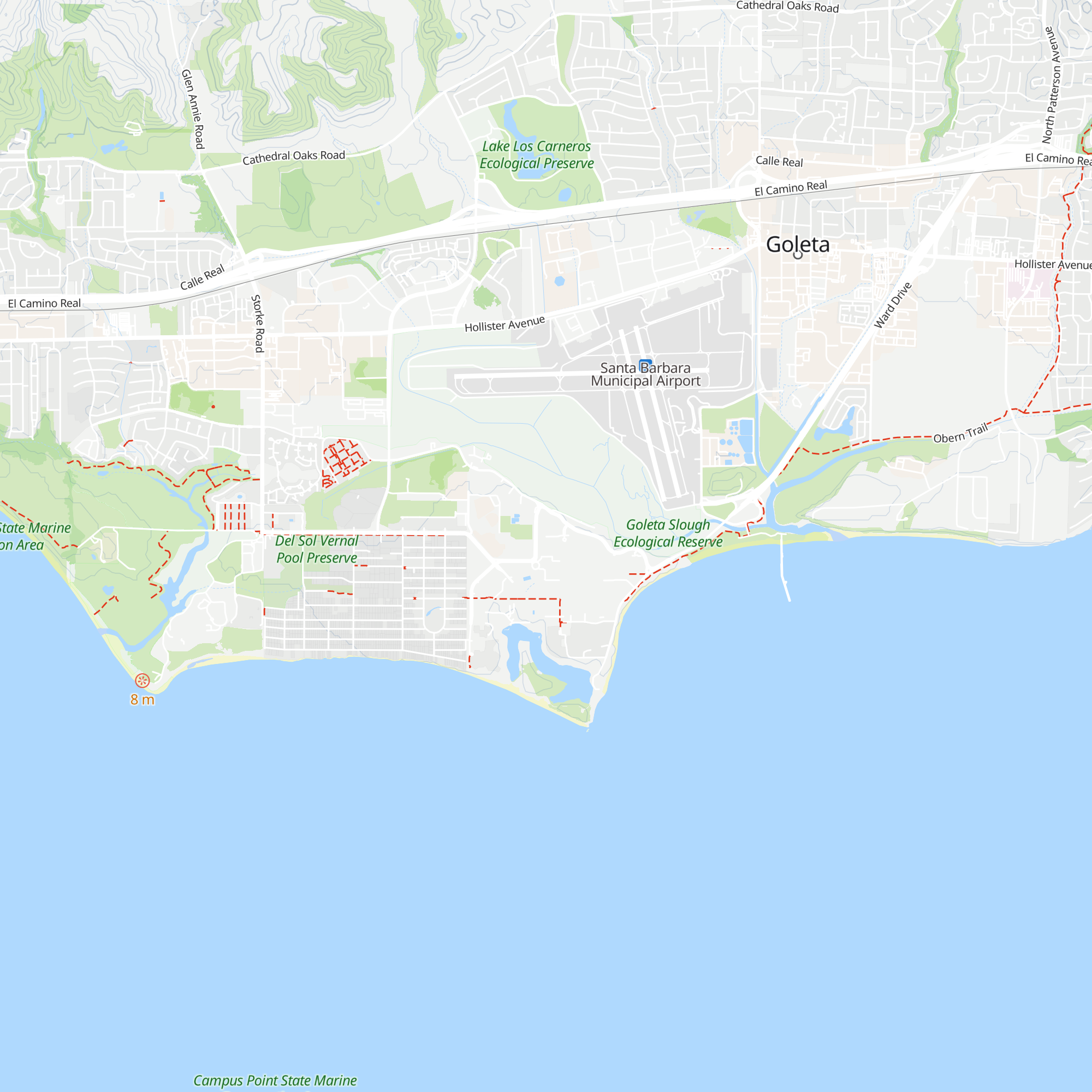 UCSB Visitor Center map