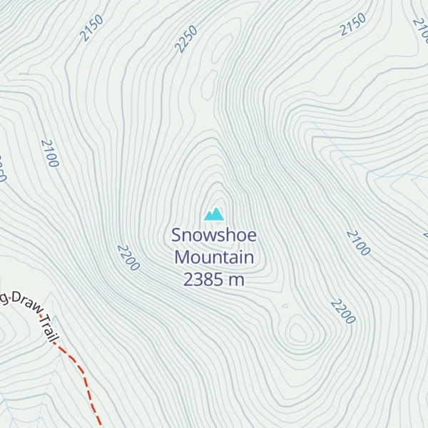 Map of Snowshoe Mountain