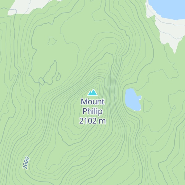Map of Mount Philip