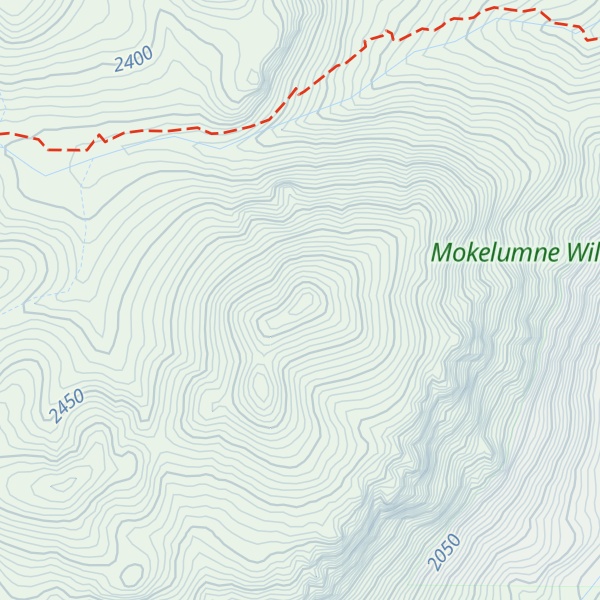 Map of Thornburg Peak