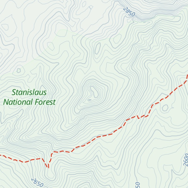 Map of Peep Sight Peak