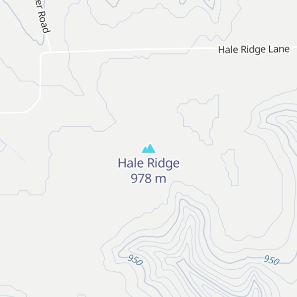 Map of Hale Ridge