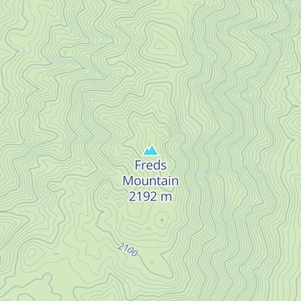 Map of Freds Mountain