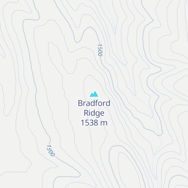 Map of Bradford Ridge