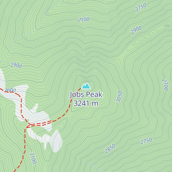 Map of Jobs Peak