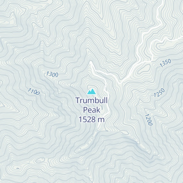 Map of Trumbull Peak