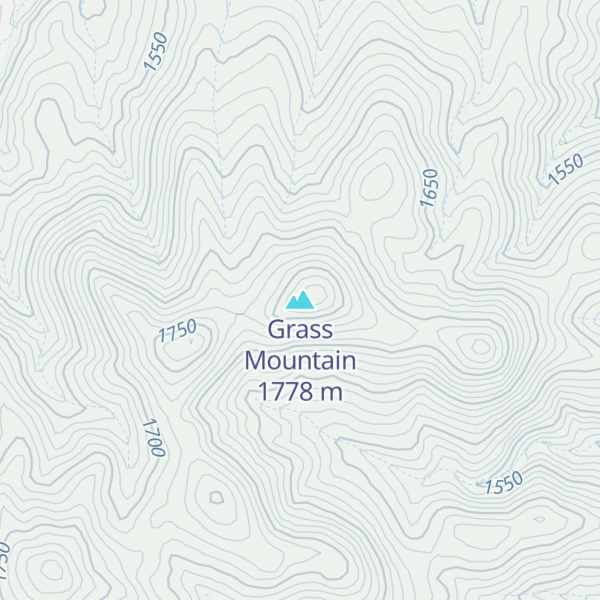 Map of Grass Mountain