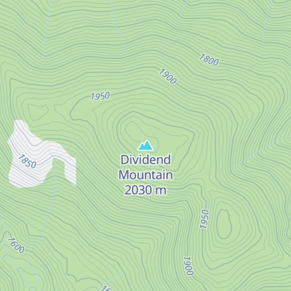Map of Dividend Mountain