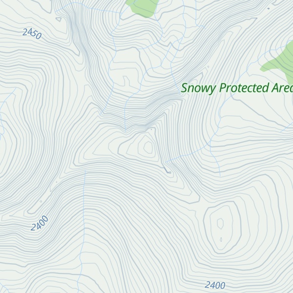 Map of Snowy Mountain