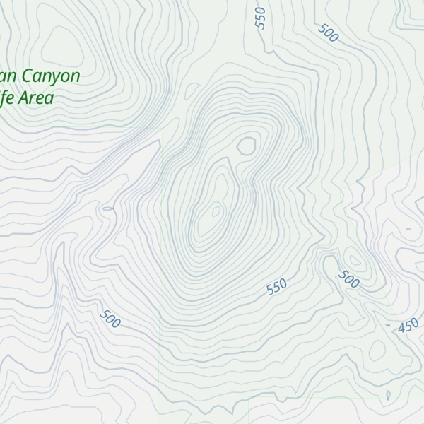 Map of Tenas Mountain