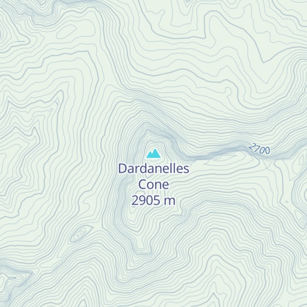 Map of Dardanelles Cone
