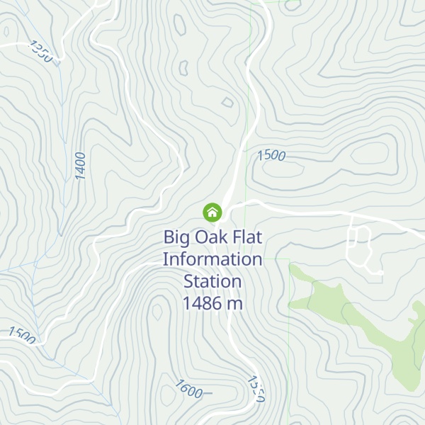 Map of Big Oak Flat Information Station