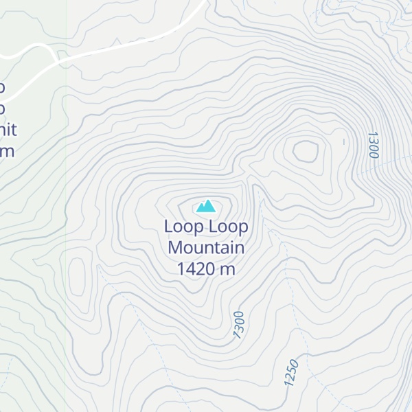 Map of Loop Loop Mountain
