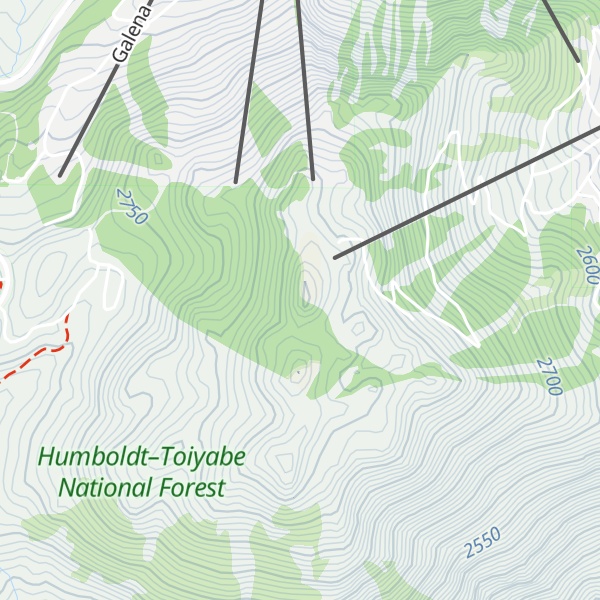 Map of Slide Mountain