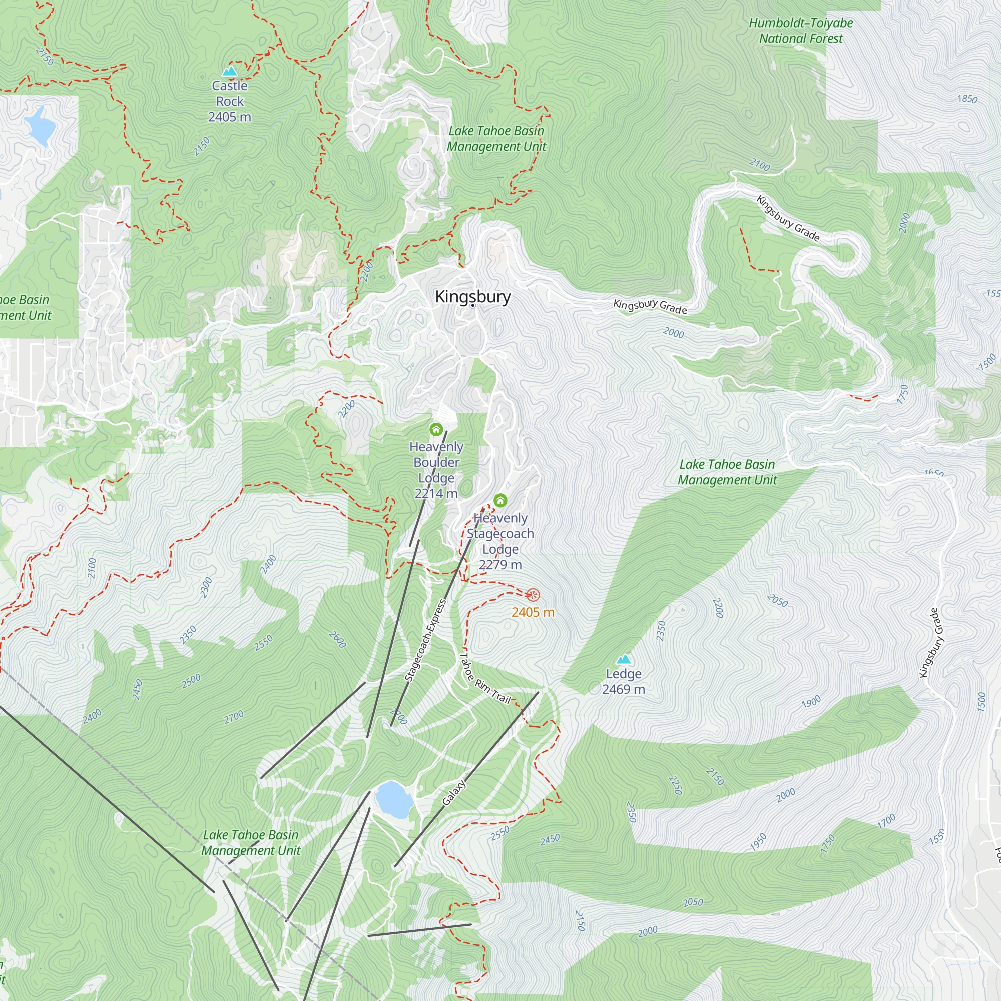 Heavenly Stagecoach Lodge map