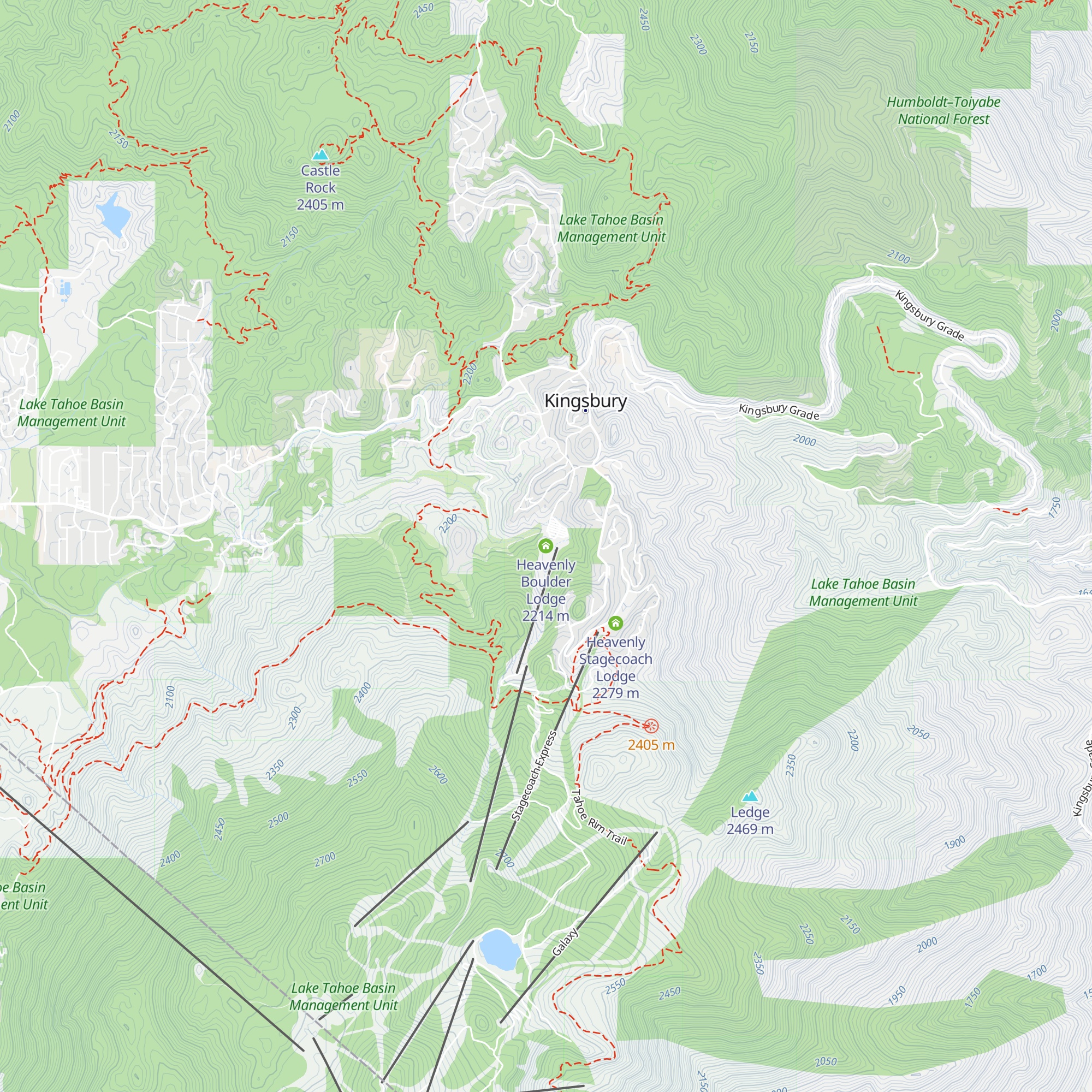 Heavenly Boulder Lodge map