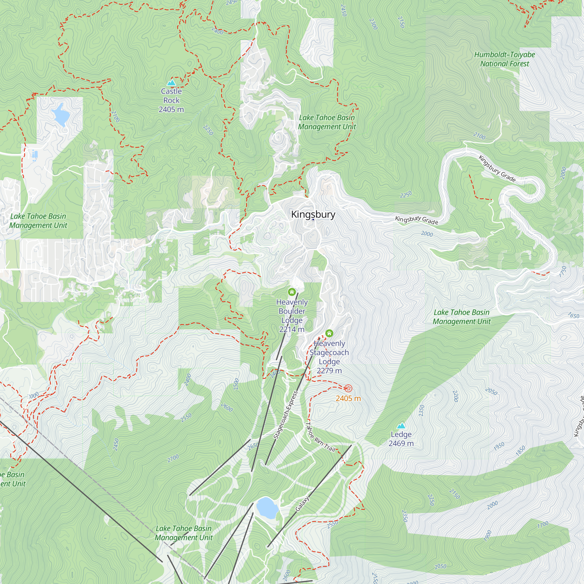 Heavenly Boulder Lodge map
