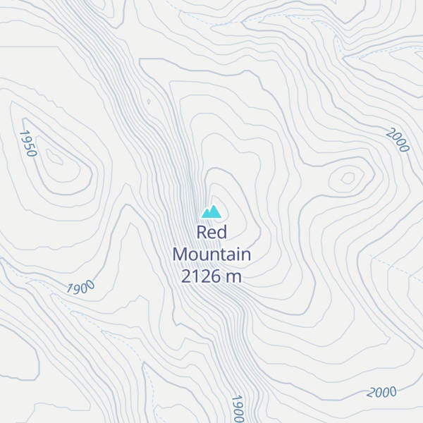 Map of Red Mountain