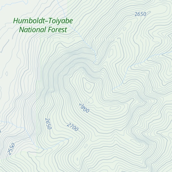 Map of Markleeville Peak