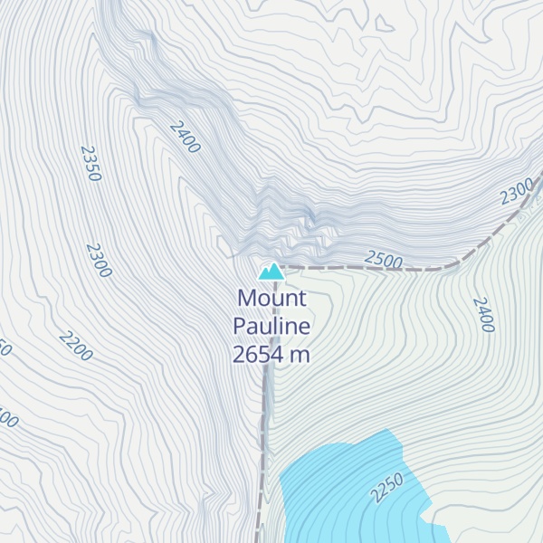 Map of Mount Pauline