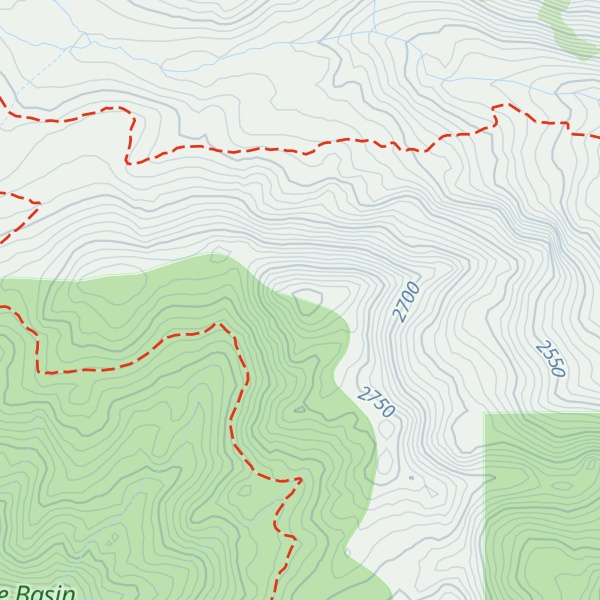 Map of Chickadee Ridge