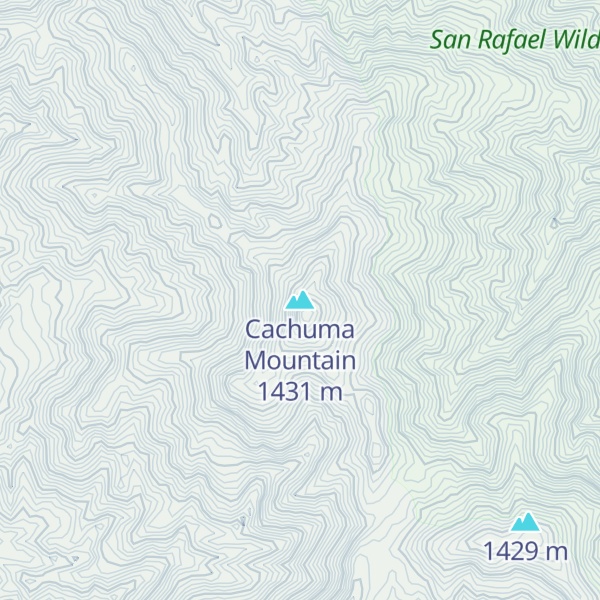 Map of Cachuma Mountain