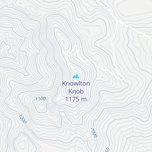 Map of Knowlton Knob