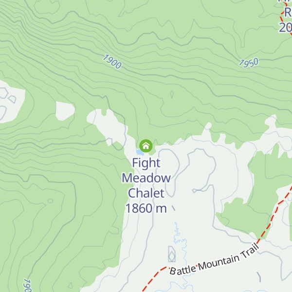 Map of Fight Meadow Chalet