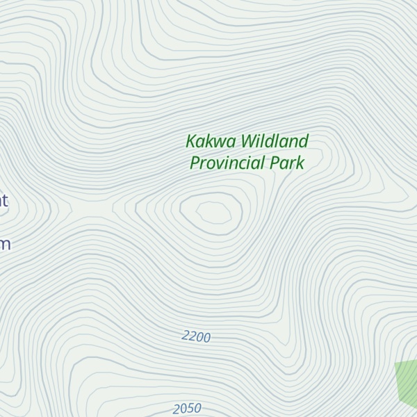 Map of George Peak