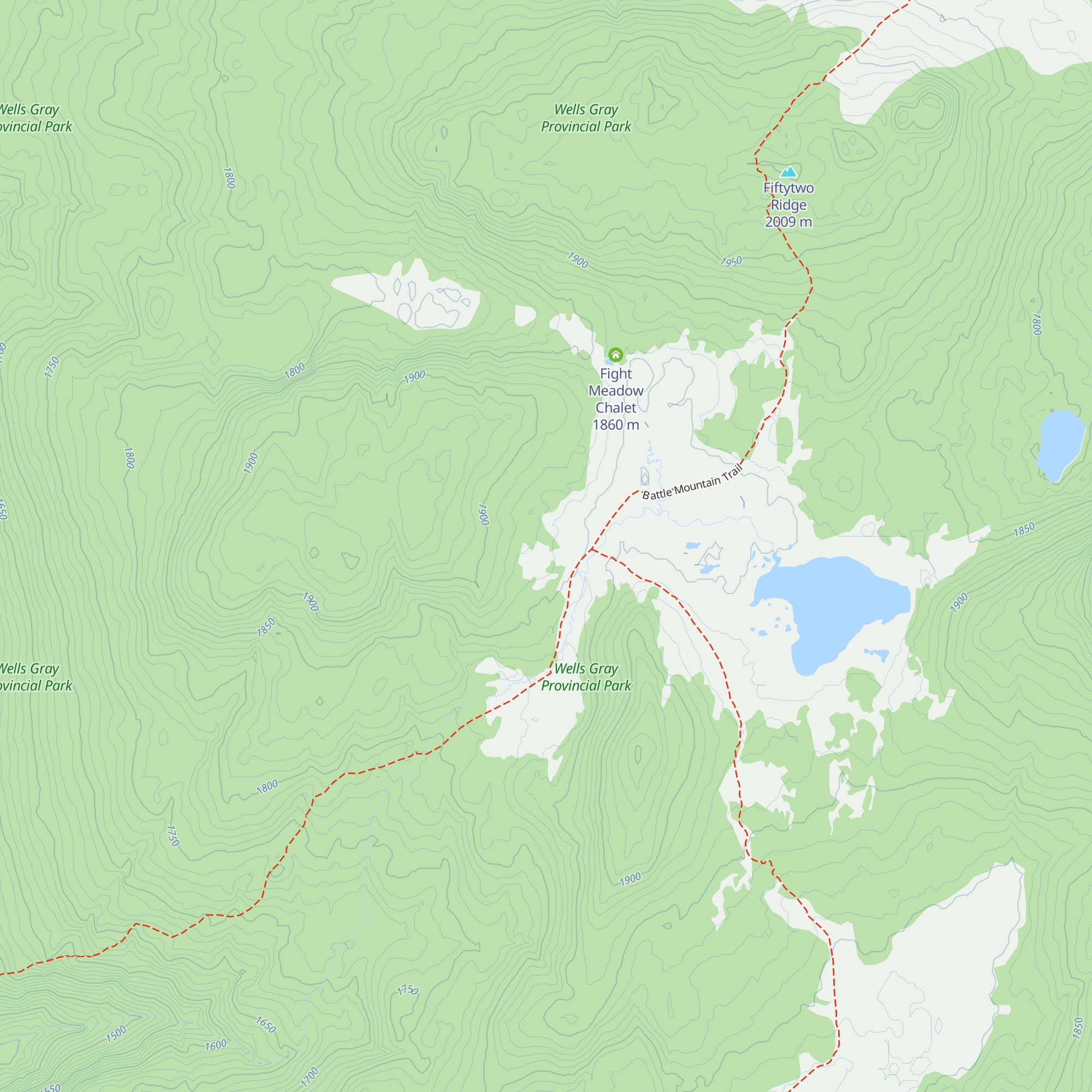 Fight Lake Public Cabin map