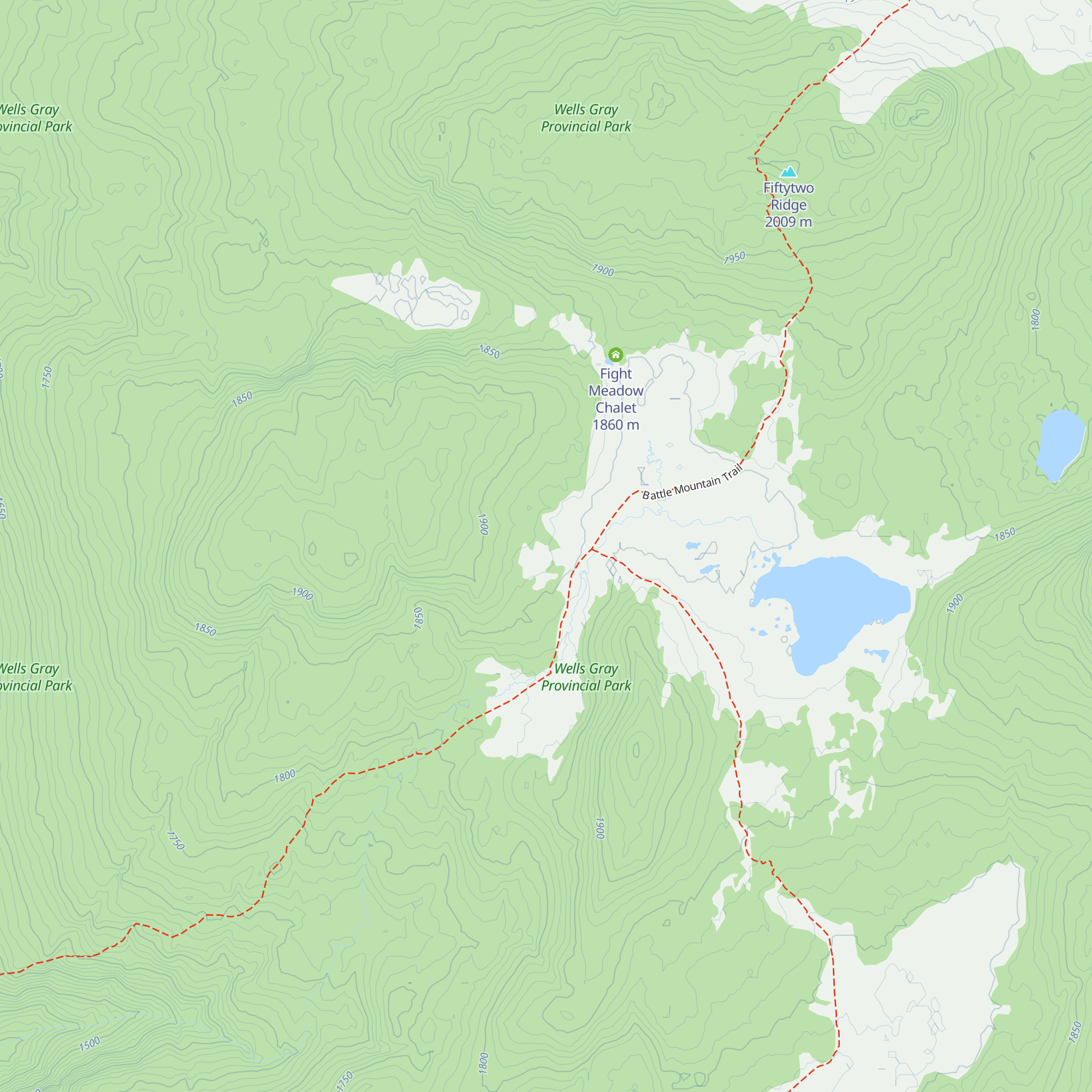 Fight Lake Public Cabin map