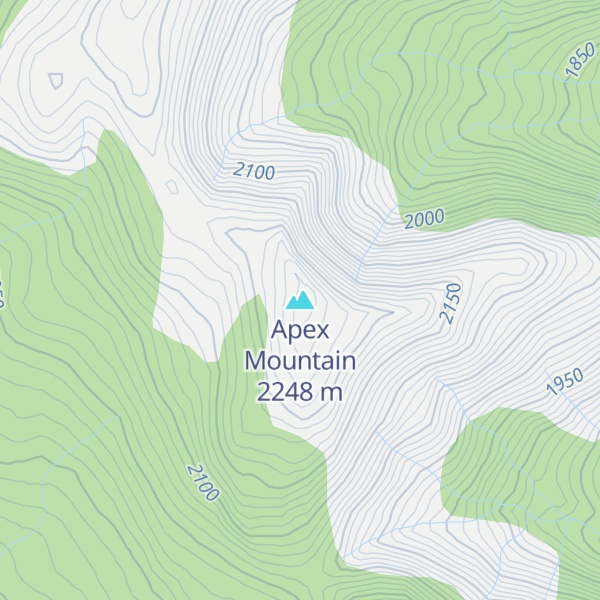 Map of Apex Mountain