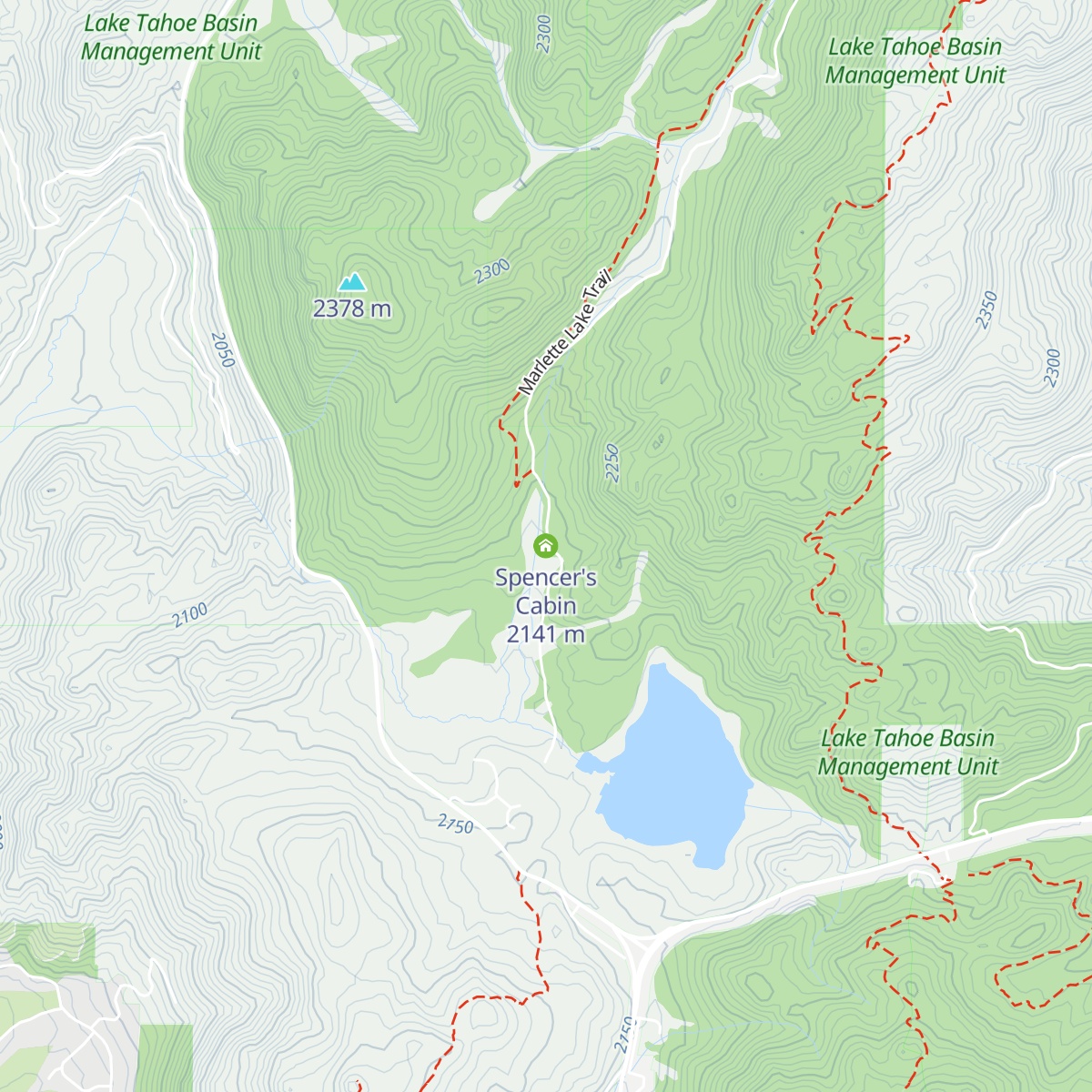 Spencer's Cabin map