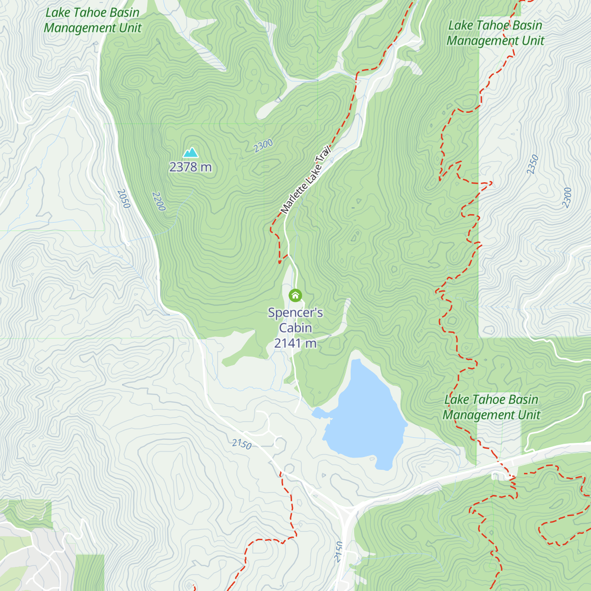 Spencer's Cabin map