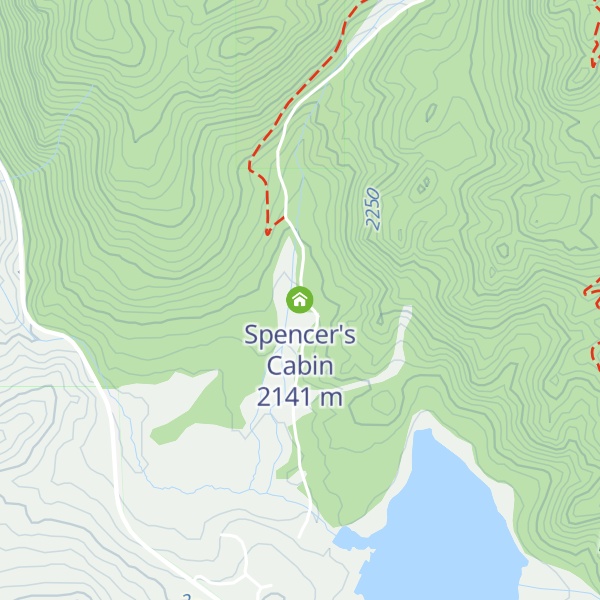 Map of Spencer's Cabin
