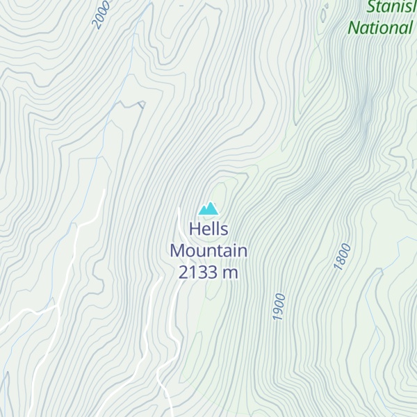 Map of Hells Mountain
