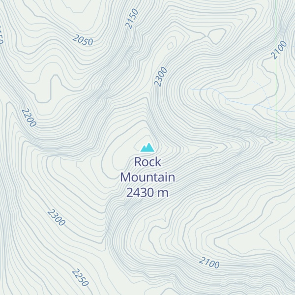 Map of Rock Mountain