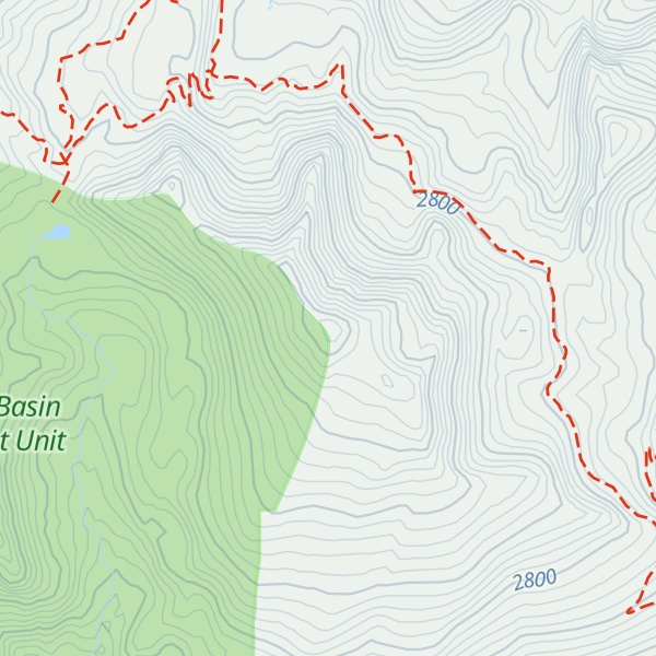 Map of Tamarack Peak