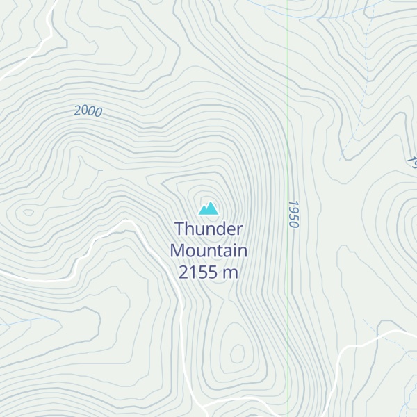 Map of Thunder Mountain